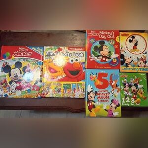 Disney Mickey and Elmo Learning Book Collection